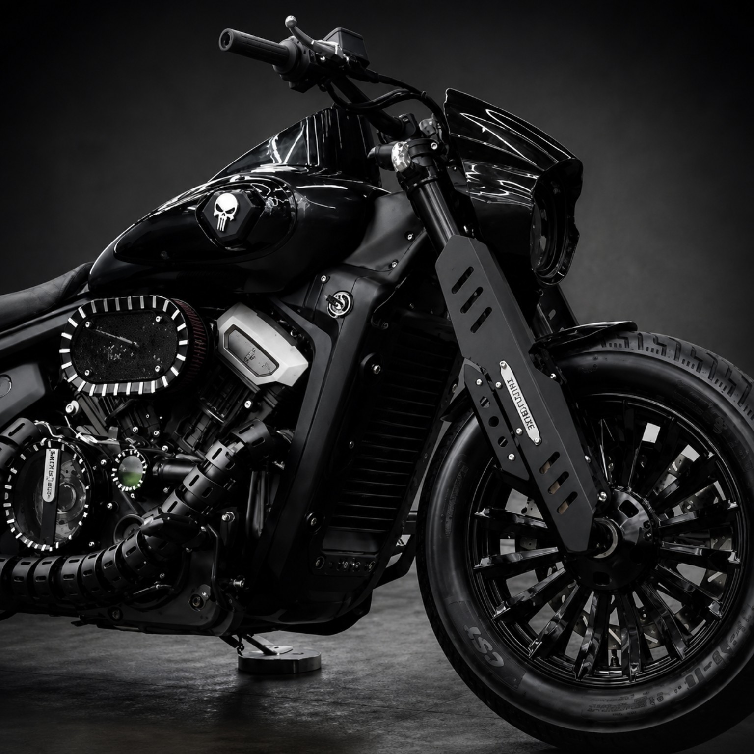 Aluminum Front Fork Protector Darkflag 500 — Quick preview 3